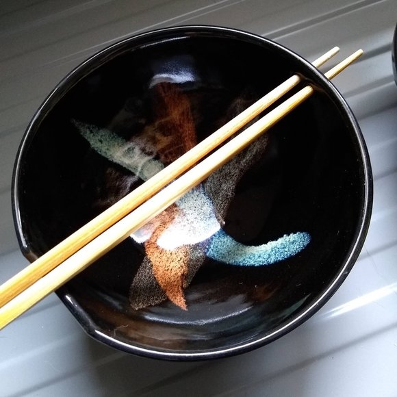 vintage Studio 55 set of 3 small Splash stir fry bowls NWOT - Picture 2 of 14